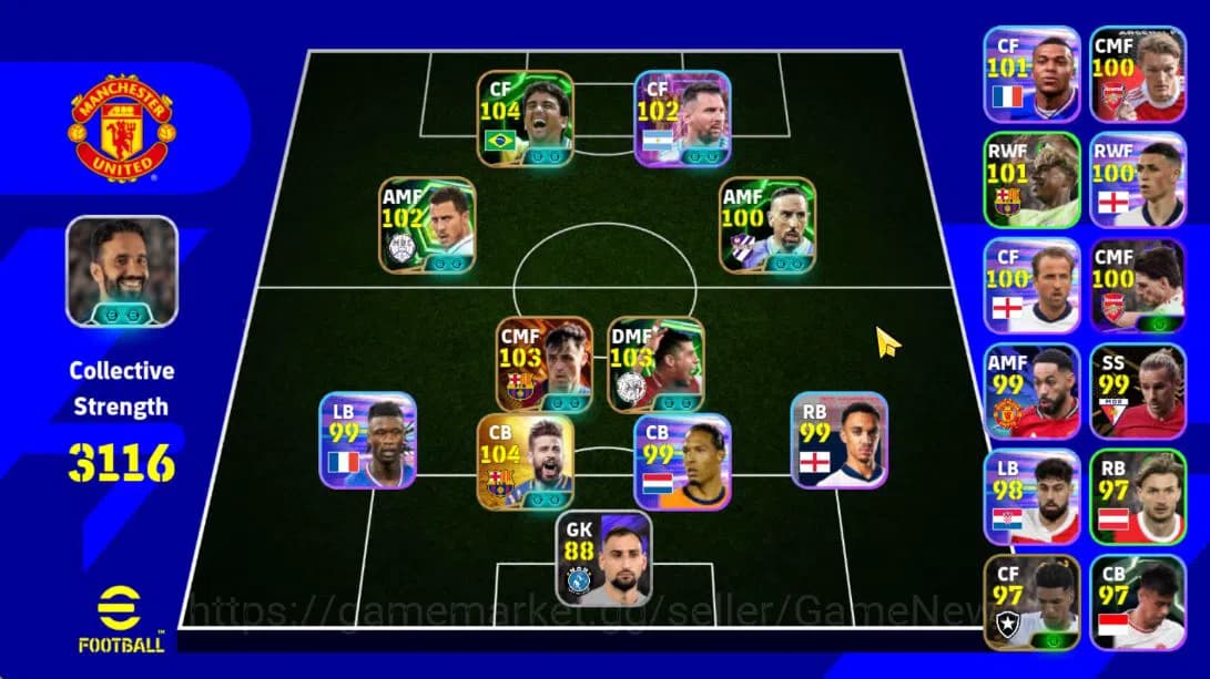 eFootball Accounts Mobile|Bigtime(Pedri Phenomenal Pass),AerialFort(G image 1