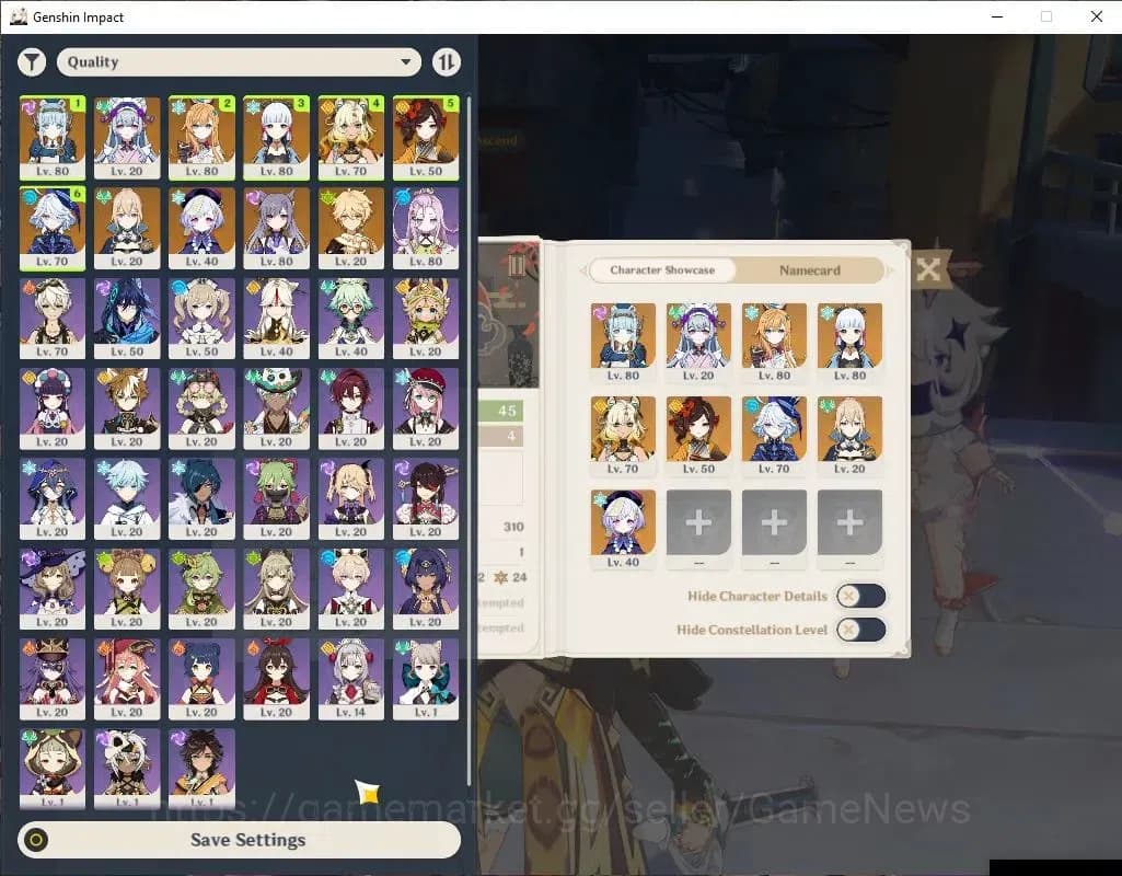 Genshin Impact Accounts ASIA |AR 45|6 Limited+2(*5WEP)|Escoffier,Furina,Xi image 1