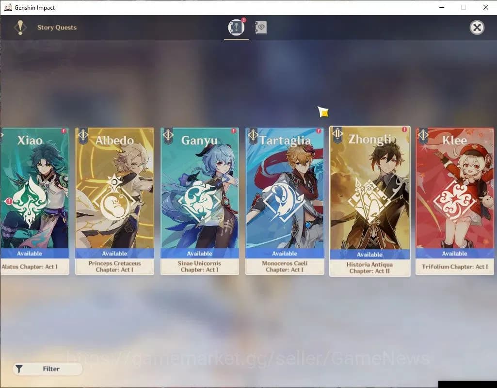 Genshin Impact Accounts ASIA |AR 45|6 Limited+2(*5WEP)|Escoffier,Furina,Xi image 14