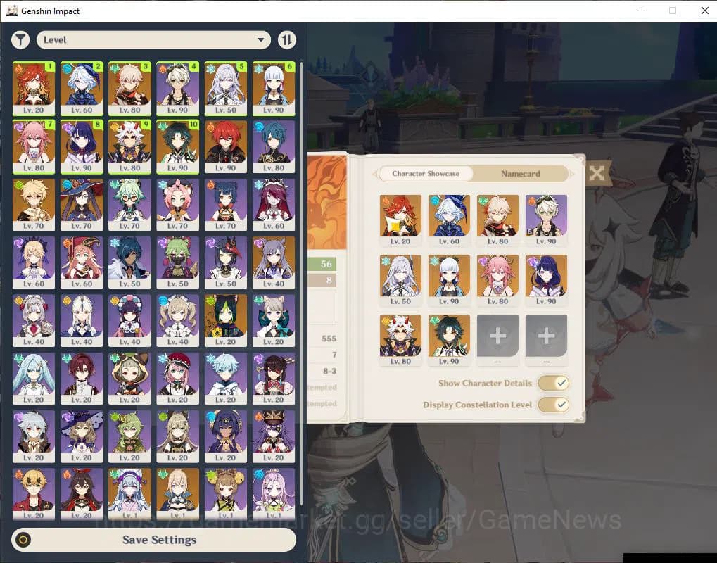 Genshin Impact Accounts ASIA |AR 56|9 Limit+3(*5WeP)|Ayaka+Sign,Skirk,Furi image 1