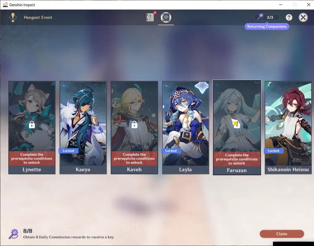 Genshin Impact Accounts ASIA |AR 56|9 Limit+3(*5WeP)|Ayaka+Sign,Skirk,Furi image 13