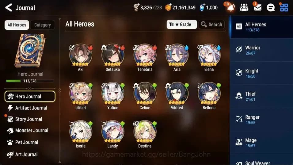 Epic Seven Accounts Global | 5 ML(LR Krau,TE Kayron,Chloe,Lua,EW Ludwi image 7