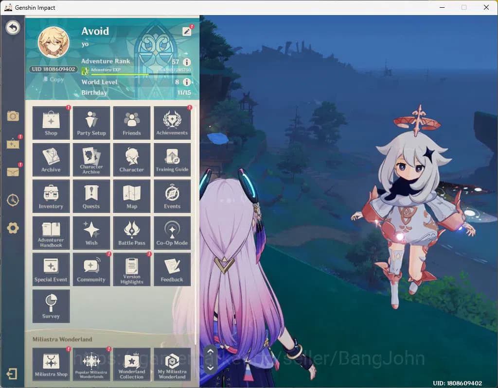 Genshin Impact Accounts ASIA|AR 57|Reuni ON|Primo 1.2K+Int wist 111|8 limi image 1