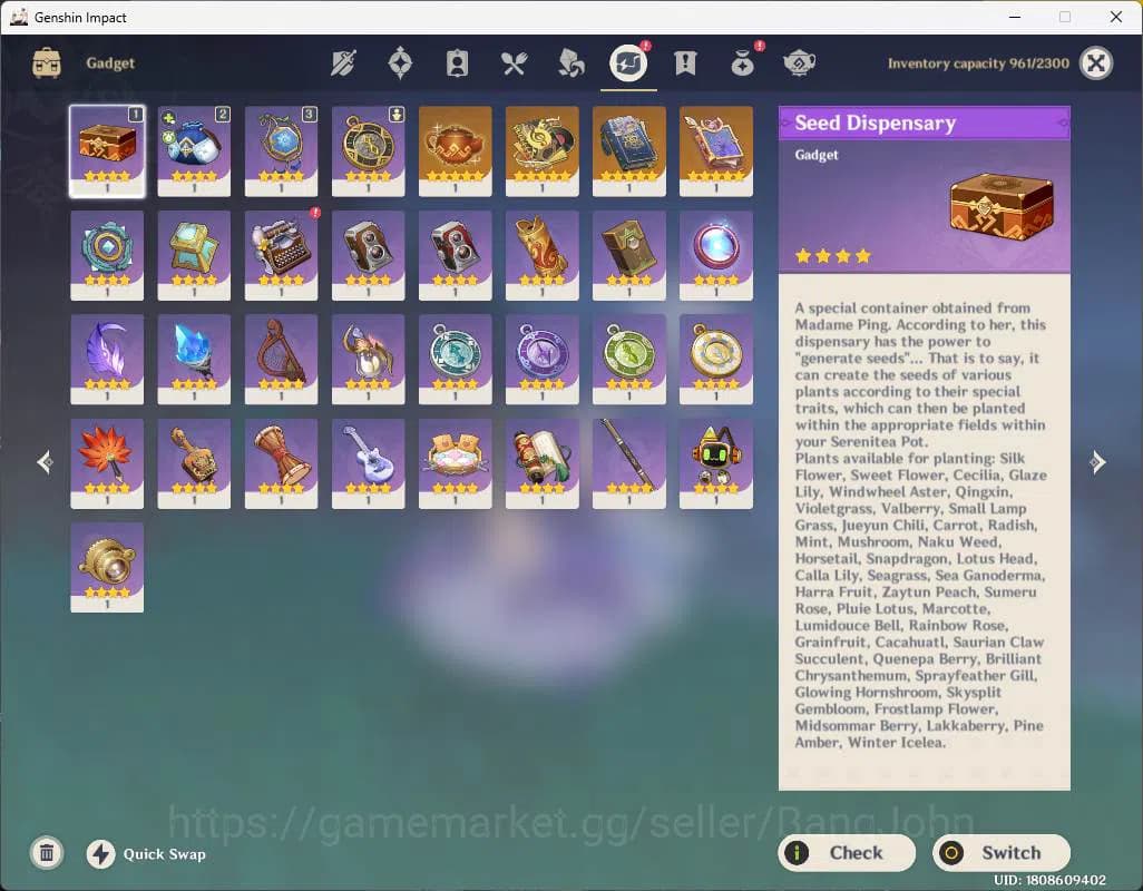 Genshin Impact Accounts ASIA|AR 57|Reuni ON|Primo 1.2K+Int wist 111|8 limi image 11