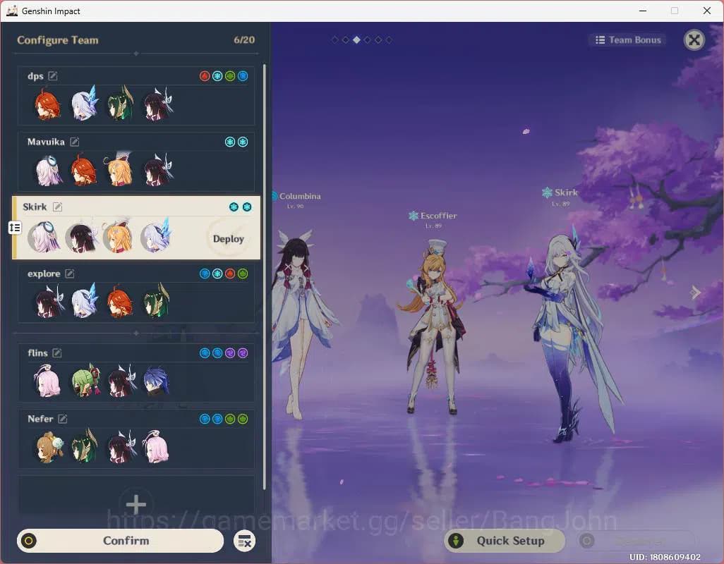 Genshin Impact Accounts ASIA|AR 57|Reuni ON|Primo 1.2K+Int wist 111|8 limi image 18