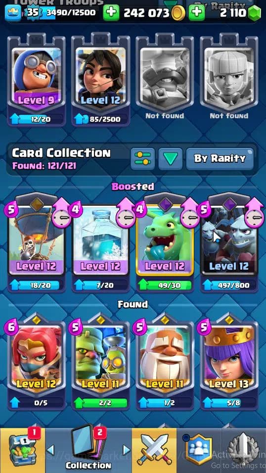 Clash Royale Accounts Lv 35|Trophy 7637|KTL 12|Limited Skin|Card 121|2 H image 10