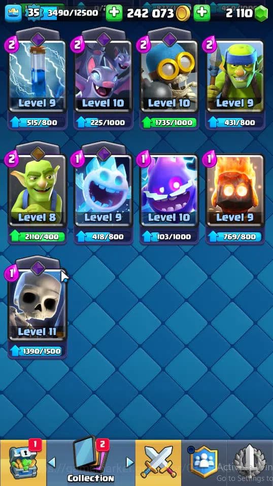 Clash Royale Accounts Lv 35|Trophy 7637|KTL 12|Limited Skin|Card 121|2 H image 2