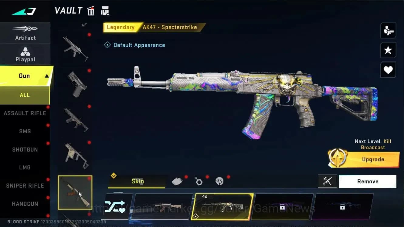 Blood Strike Accounts ASIA|Collab AOT-KAG6|2 Legendary Uzi,AK47|2 Rare ( image 4