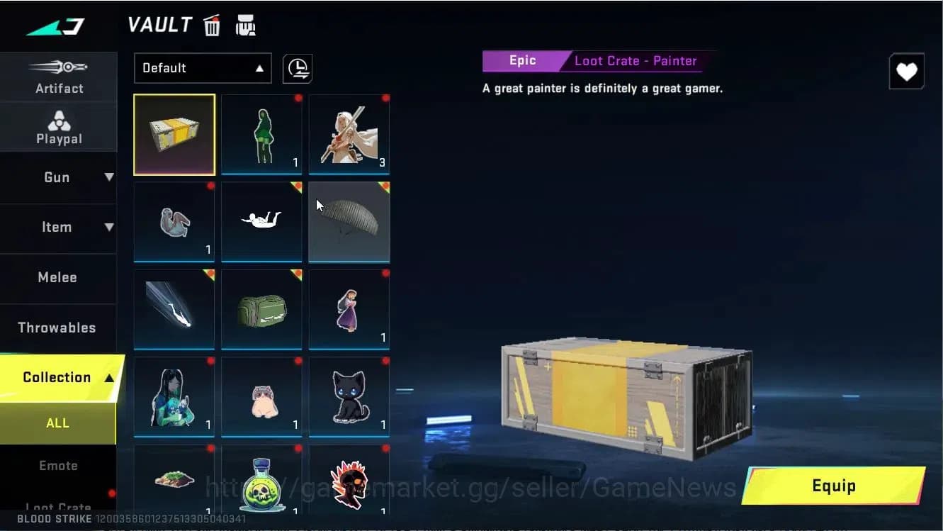 Blood Strike Accounts ASIA|Collab AOT-KAG6|2 Legendary Uzi,AK47|2 Rare ( image 8