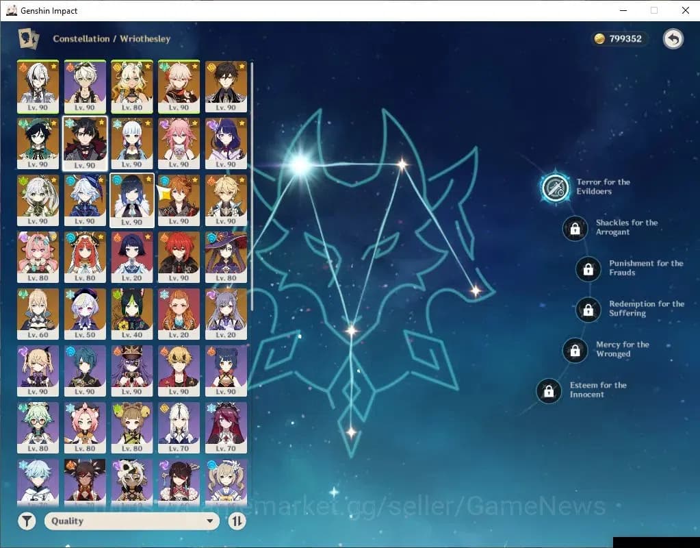 Genshin Impact Accounts ASIA|AR59|15 Limited+8(*5Weapon)|Navia,Wriothesley image 4