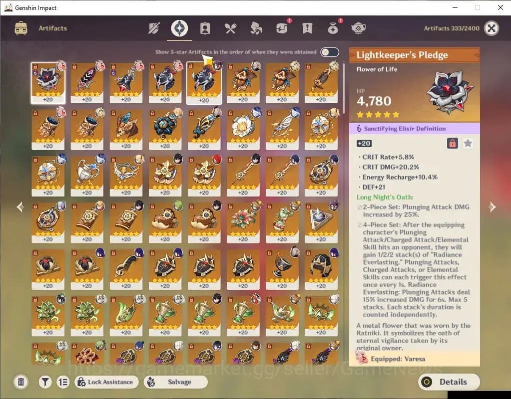 Genshin Impact Accounts ASIA|AR59|15 Limited+8(*5Weapon)|Navia,Wriothesley image 6