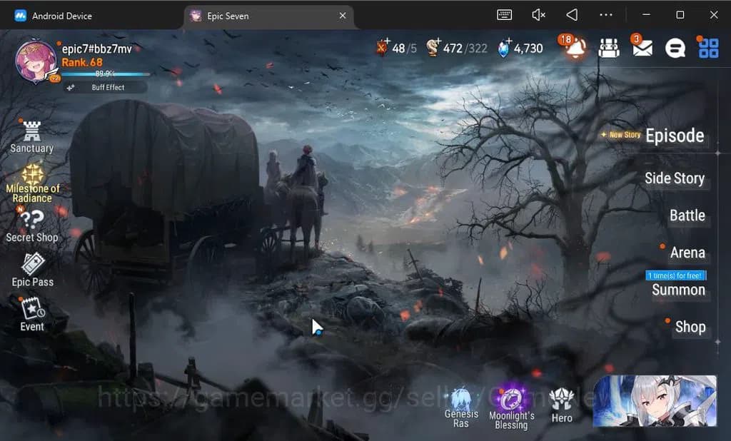 Epic Seven Accounts GBL Verif|13ML(BArunka,LOTScales,DB Senya,Etc)+PFB image 1