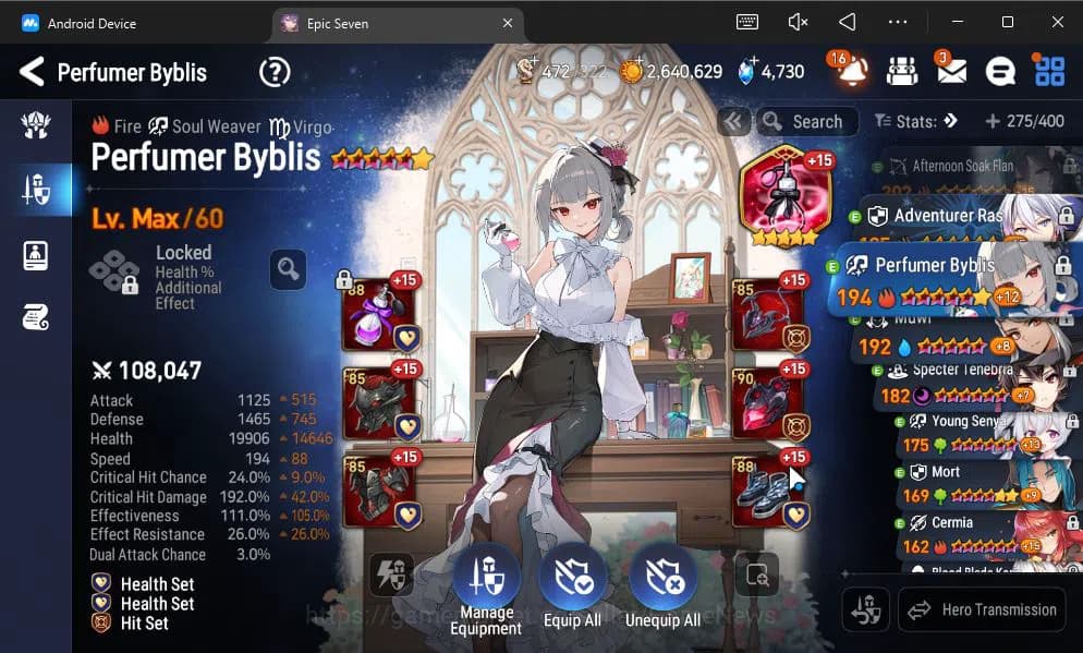 Epic Seven Accounts GBL Verif|13ML(BArunka,LOTScales,DB Senya,Etc)+PFB image 3