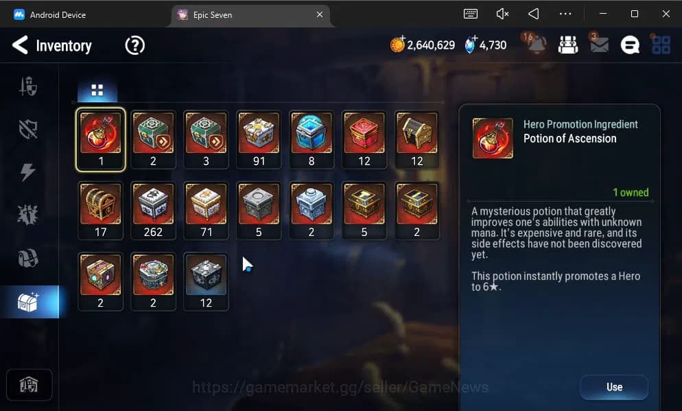 Epic Seven Accounts GBL Verif|13ML(BArunka,LOTScales,DB Senya,Etc)+PFB image 8