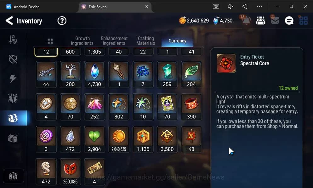 Epic Seven Accounts GBL Verif|13ML(BArunka,LOTScales,DB Senya,Etc)+PFB image 9