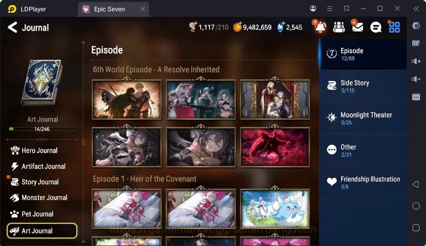 Epic Seven Accounts Global | LOTS | Hwayoung | Tenebria | Tieria | Hwa image 13