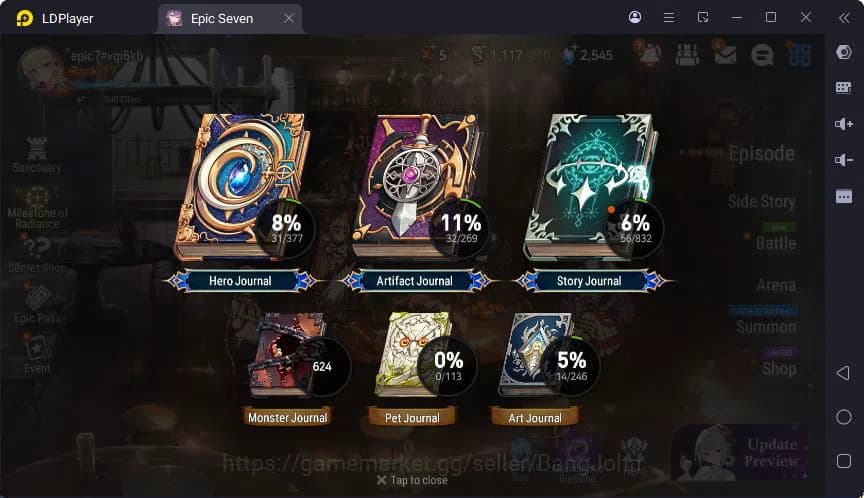 Epic Seven Accounts Global | LOTS | Hwayoung | Tenebria | Tieria | Hwa image 19