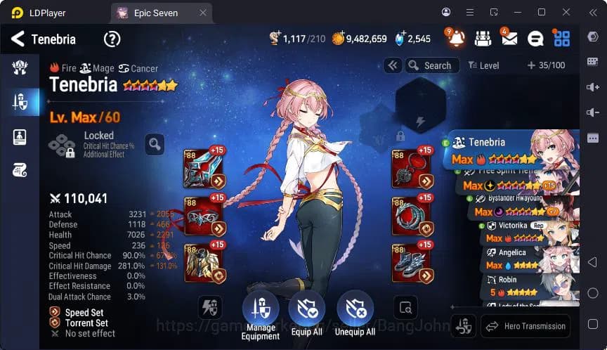 Epic Seven Accounts Global | LOTS | Hwayoung | Tenebria | Tieria | Hwa image 20