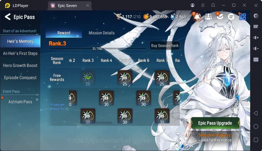 Epic Seven Accounts Global | LOTS | Hwayoung | Tenebria | Tieria | Hwa image 3