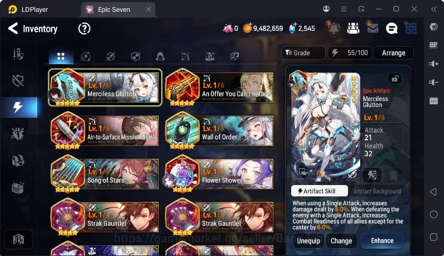 Epic Seven Accounts Global | LOTS | Hwayoung | Tenebria | Tieria | Hwa image 7