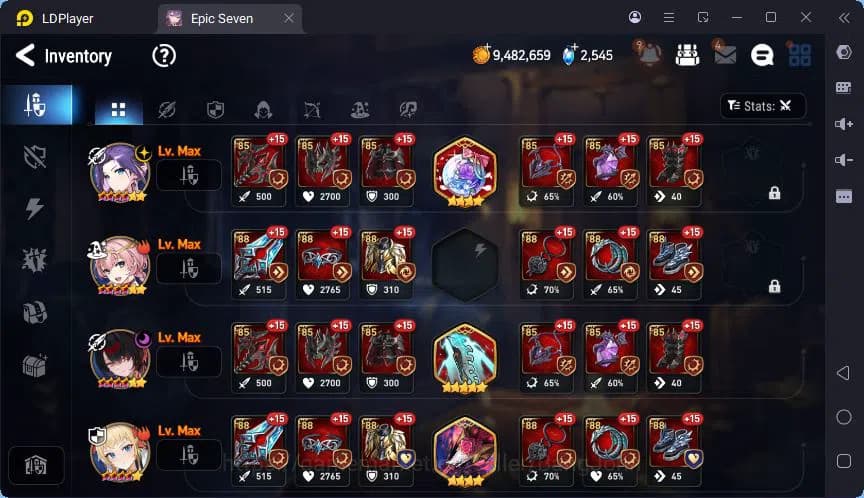 Epic Seven Accounts Global | LOTS | Hwayoung | Tenebria | Tieria | Hwa image 9