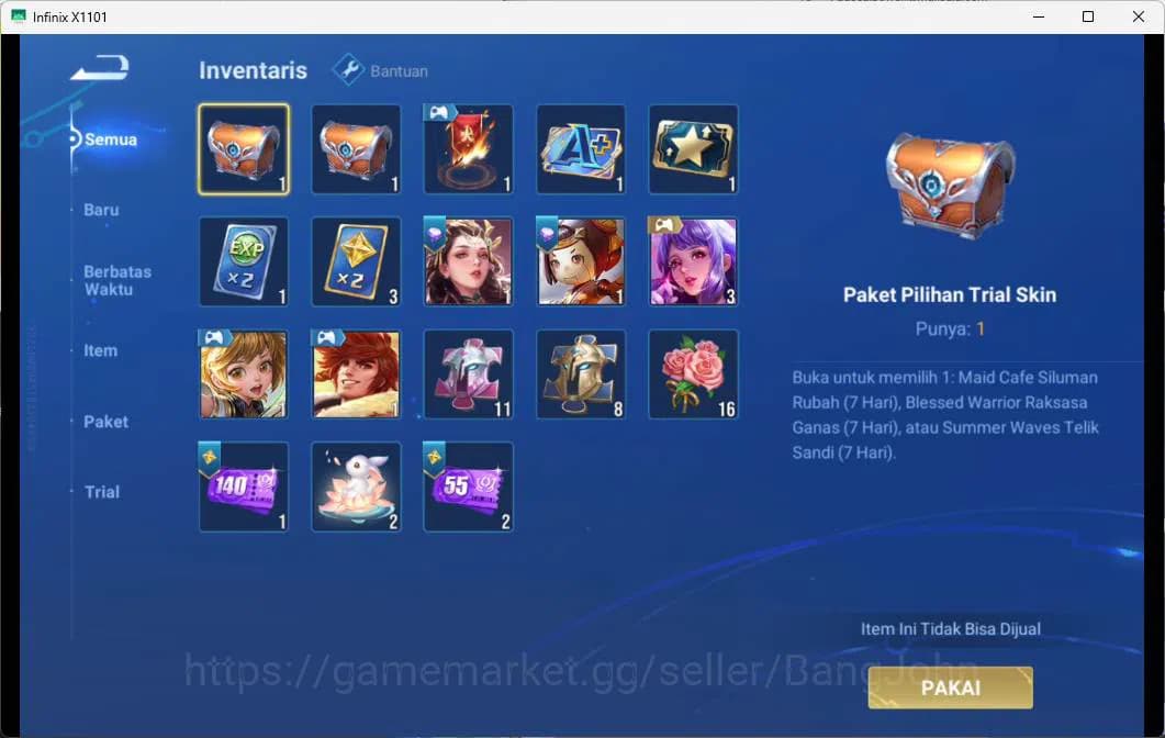 Honor of Kings Accounts GLOBAL | HERO 26, Skin 15 kic luna sword ice break image 2