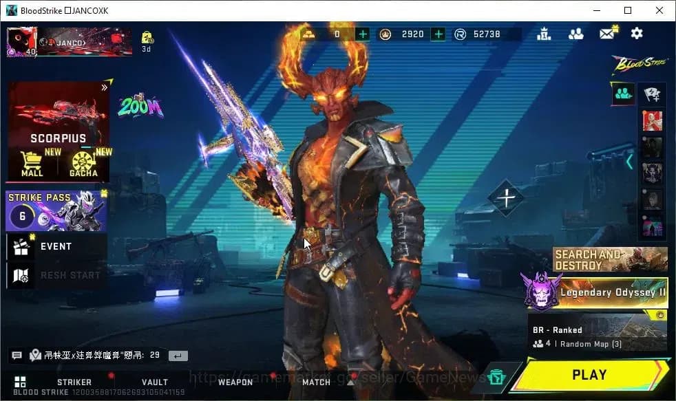 Blood Strike Accounts ASIA|15 ULTRA[VOLT,RAN,S868,UMP45,M1887,FAL,SCAR,E image 1