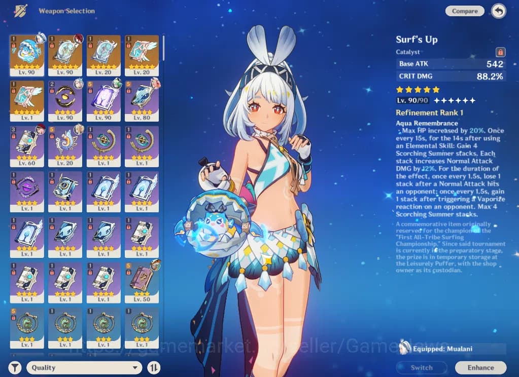 Genshin Impact Accounts ASIA|AR 59|11 Limited+11(*5Weapon)|(Flint,RaidenC2 image 8