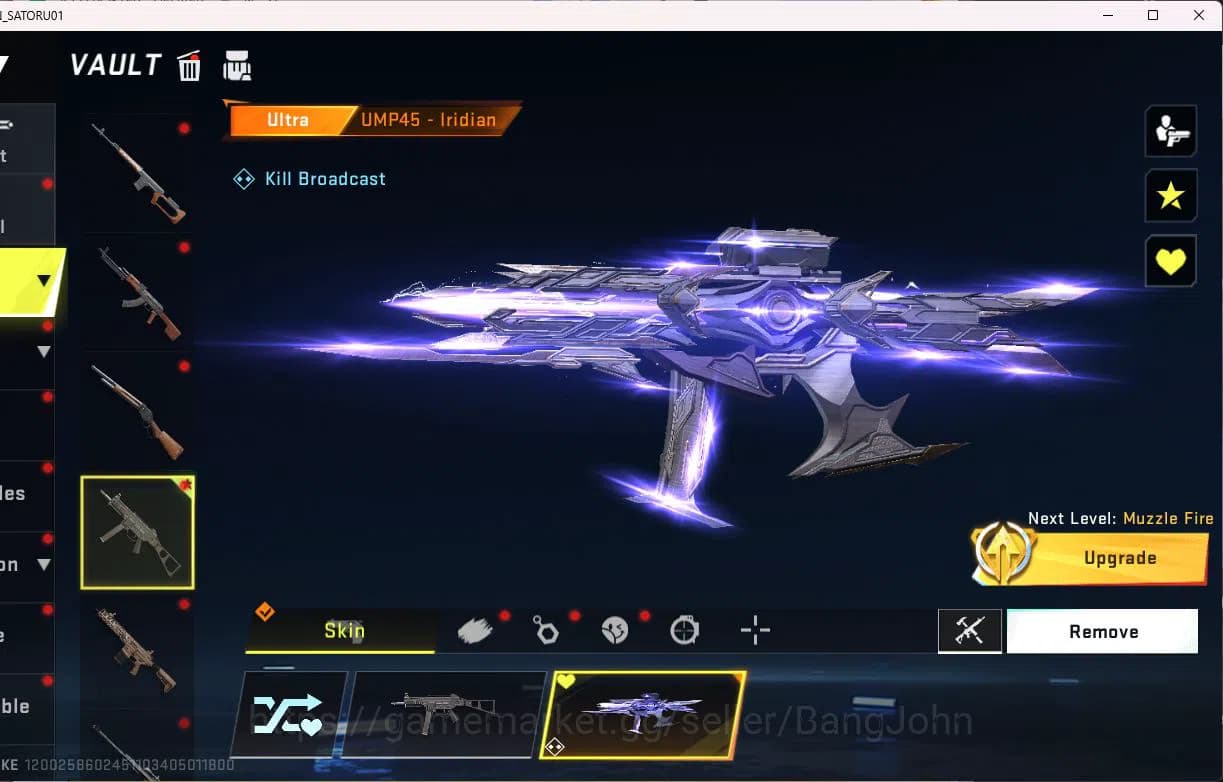 Blood Strike Accounts ASIA|EVOLVED=FAL|COLLAB=KAR98K,QBZ95|LIMITED=MP7,R image 10