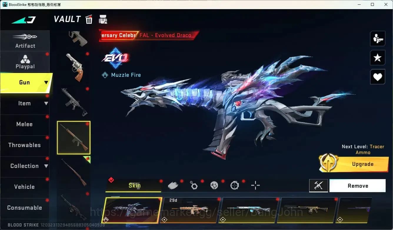 Blood Strike Accounts ASIA | 1 Evo Weapons | 3 Collab Skins | 2 Eternal image 2
