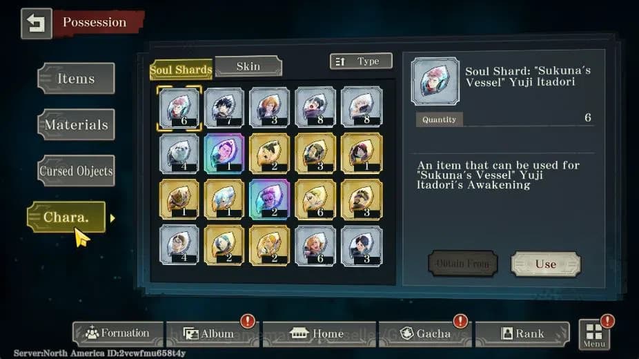 Jujutsu Kaisen: Phantom Parade Accounts NA | 5 SSR (Toge x Panda and etc) + 5 SSR Memo | L image 9