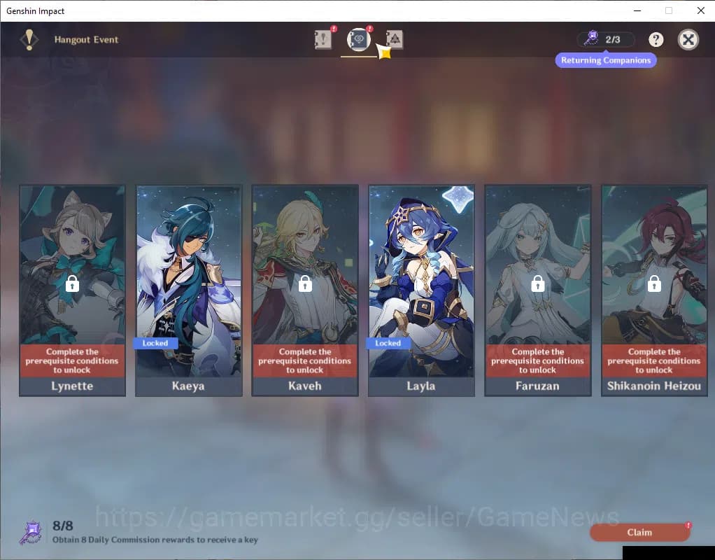 Genshin Impact Accounts NA|AR 55|2 Limited +3(*5Weapon)|(DurinC2,Venti)+Si image 5