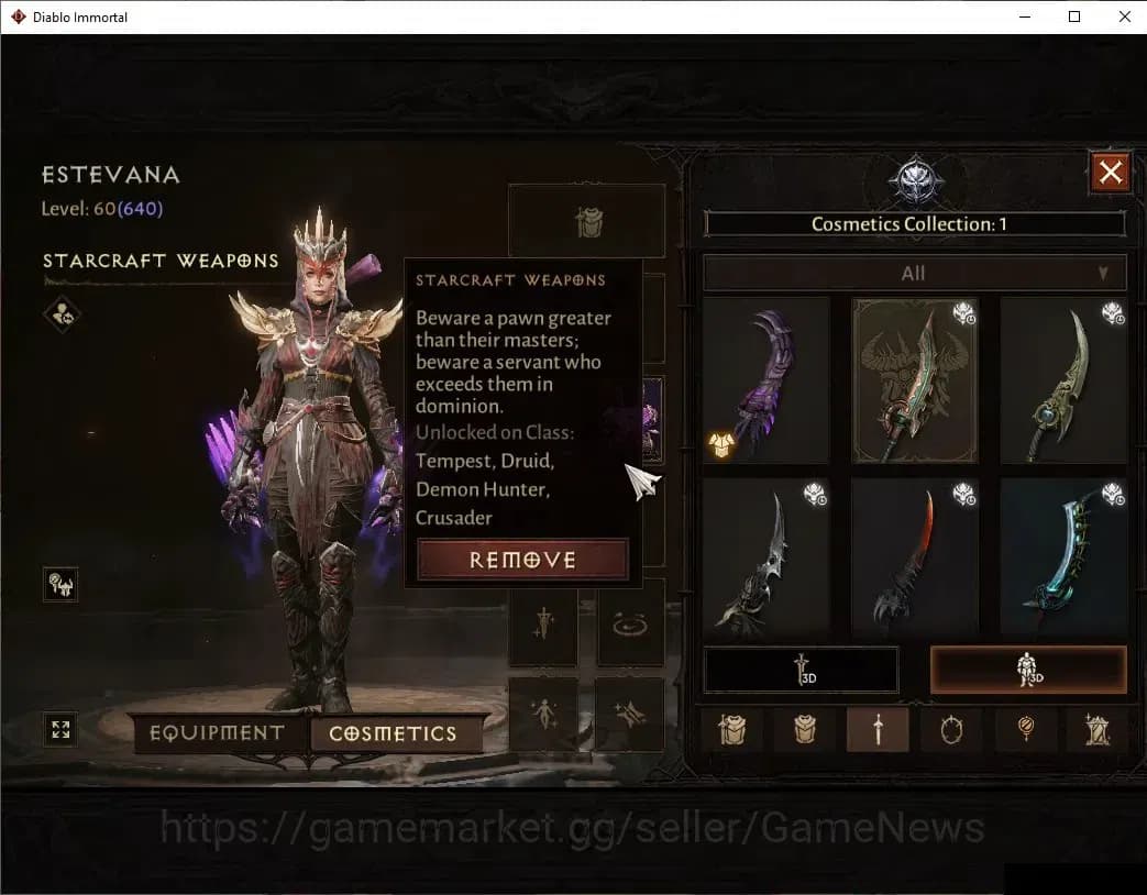 Diablo Immortal Accounts SEA=Verathiel|CS ON|Lv60(640)|Tempest|CR 39k|Reso image 9