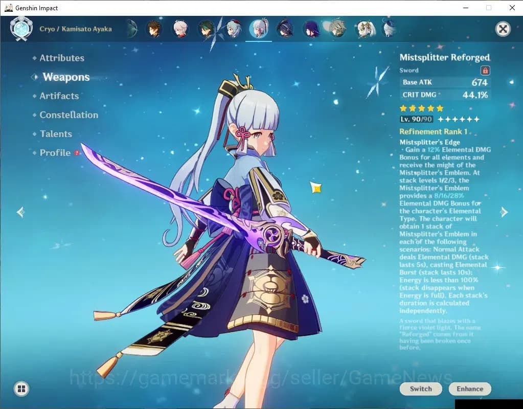 Genshin Impact Accounts Asia|AR60|2 PremTeam|18Limited+11(*5WEP)|HuTaoC1+S image 5