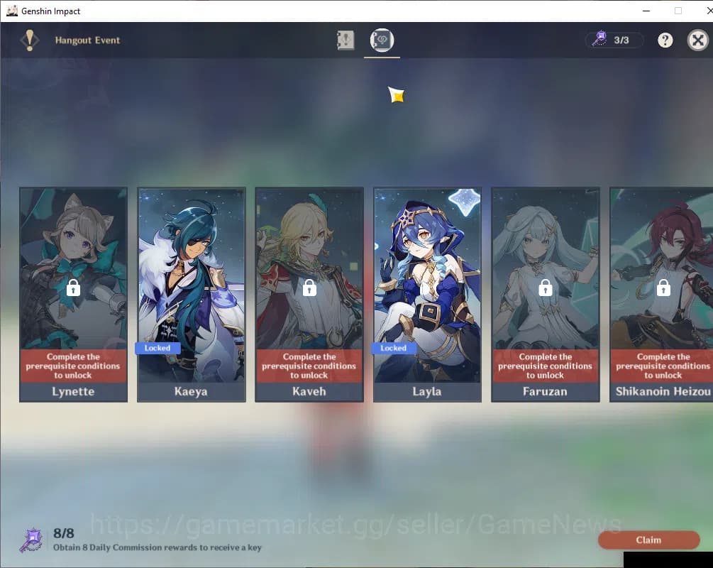 Genshin Impact Accounts ASIA|AR 55|3 Limited+1(*5Wep)|Arlecchino,Mualani,C image 3