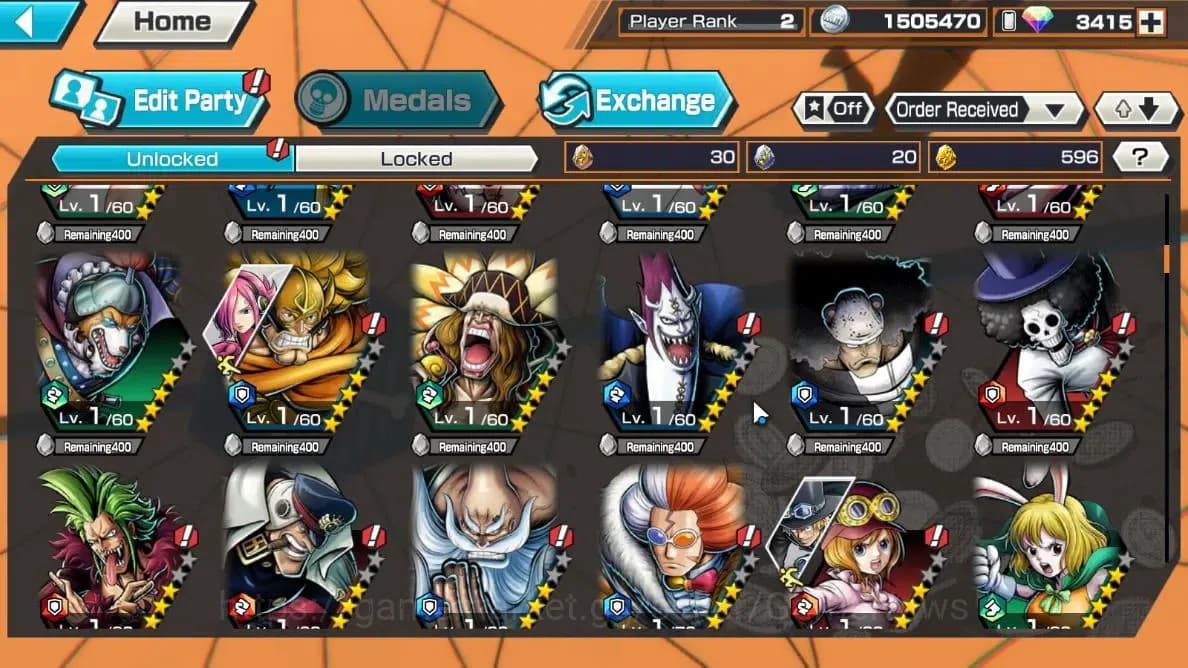 One Piece Bounty Rush Accounts Global| Starter |Ready Gacha 3,4K Rainbow Diamond| image 4