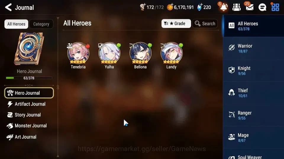 Epic Seven Accounts GLOBAL|UnVerif|5 ML(NM Luna,LW Peira,Belian,DB Sen image 7