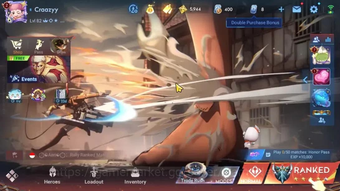 Honor of Kings Accounts Hero107 Skin96|Legend(Li Xin),Epic(LuBu),Lny24(DaQ image 1