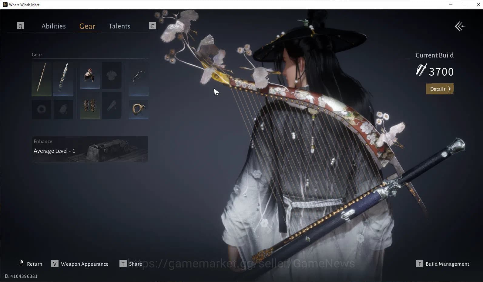 Where Winds Meet Accounts GLOBAL Lv5| Fresh Starter 1 Set Skin Lagend Elegy image 5