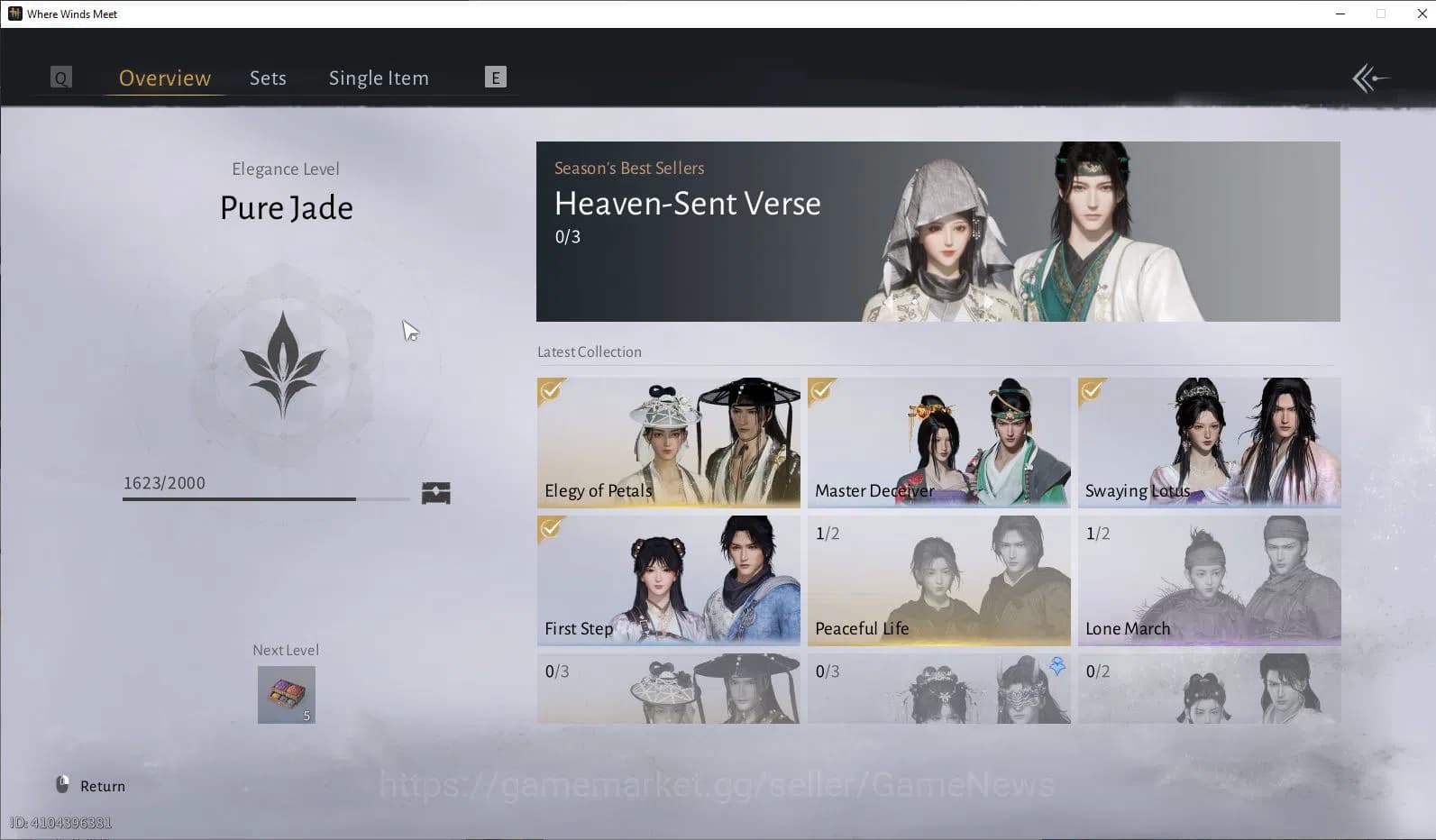 Where Winds Meet Accounts GLOBAL Lv5| Fresh Starter 1 Set Skin Lagend Elegy image 7