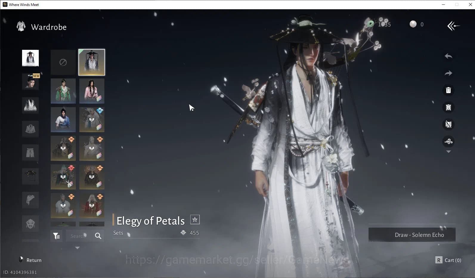 Where Winds Meet Accounts GLOBAL Lv5| Fresh Starter 1 Set Skin Lagend Elegy image 8