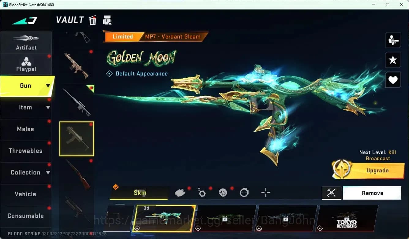 Blood Strike Accounts ASIA | LMT MP7 Verdant Gleam|TOKYO REVENGER MB2|2 image 3