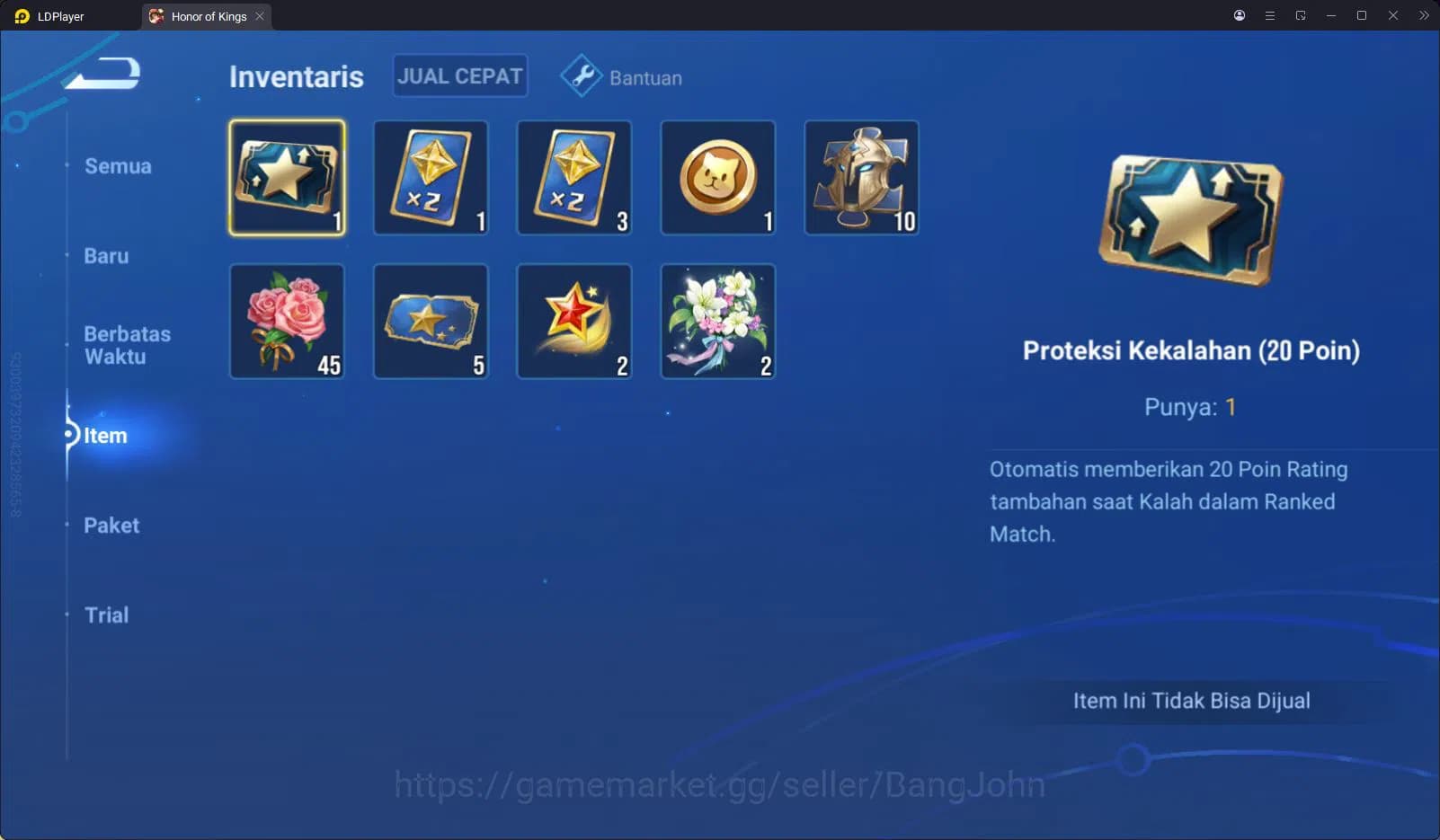 Honor of Kings Accounts HOK Global 38H 16S | Epic Huang Zhong Mask Spirit image 3