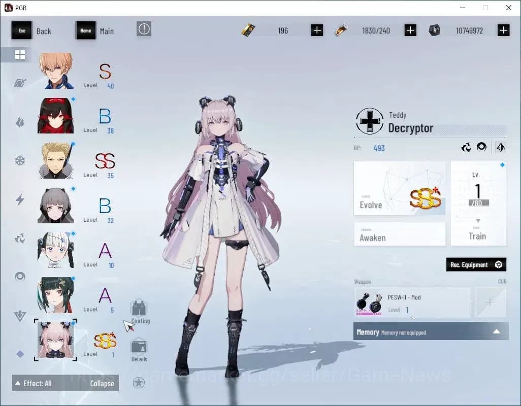 Punishing: Gray Raven Accounts Asia|Lv 94|[SSS LuciaCW,SS Qusukra,SS Ayla,SS Garn image 5