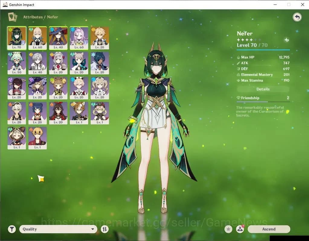 Genshin Impact Accounts ASIA|AR 39|1 Limited+18(*4Character)| Nefer [Mona, image 3