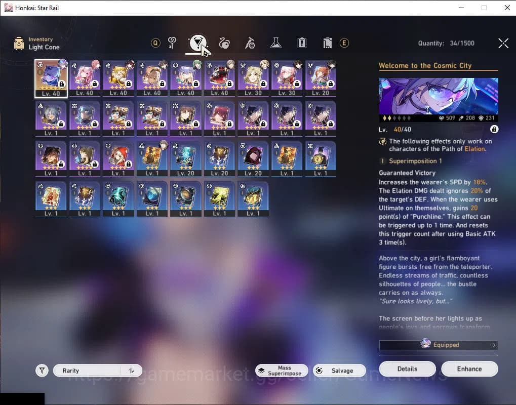 Honkai Star Rail Accounts ASIA|TL 30|5 Limited|SW 999+Sign,Huohuo,Sparkle,Ru image 8