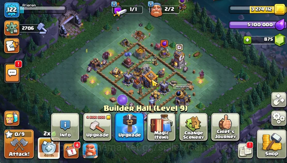 Clash of Clans Accounts TH 16-BH 9|LV 122|HH 9|BK 21,AQ 33,GW 9,MP 14,RC 6 image 7