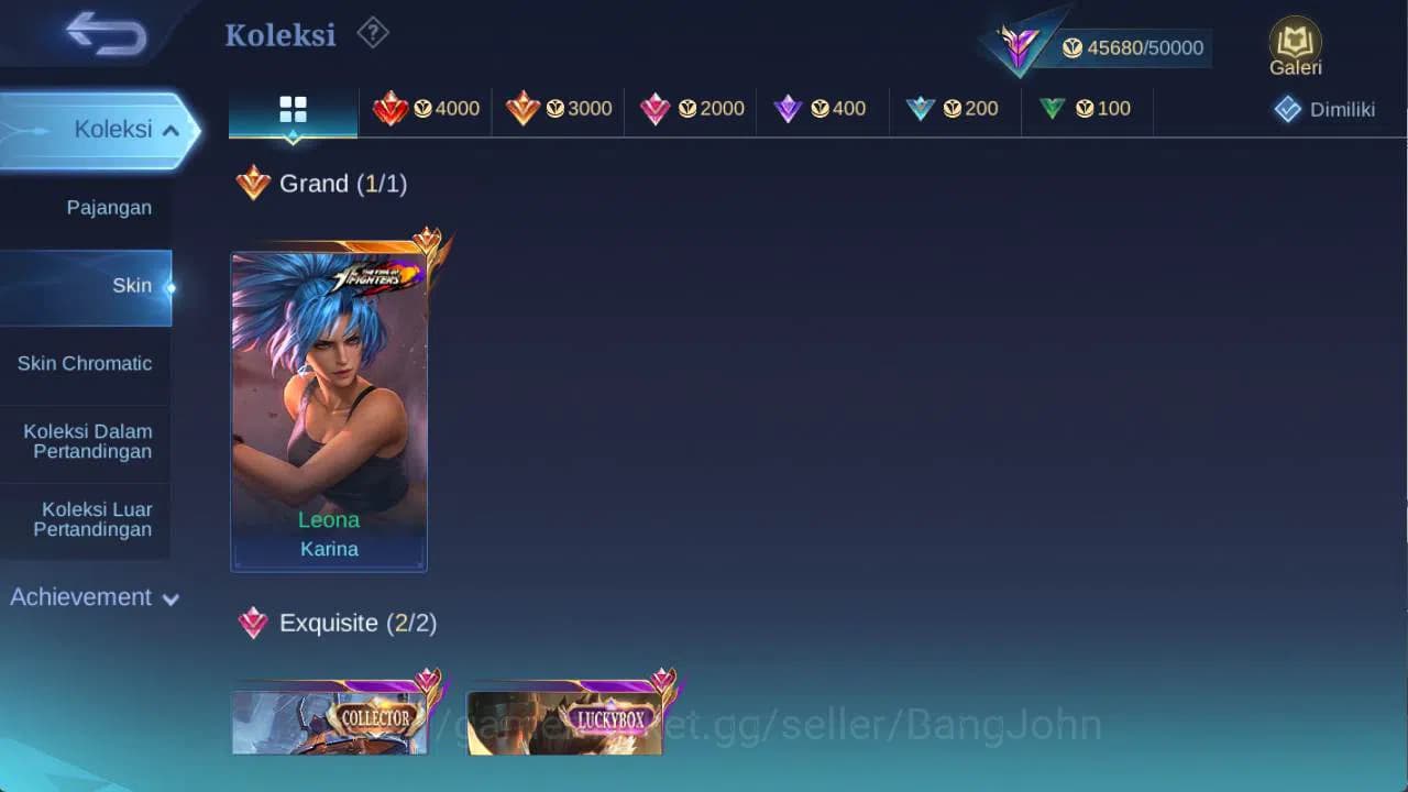 Mobile Legends: Bang Bang Accounts hero 131 skin 230+ cc yss, LB roger, saber freya, image 3
