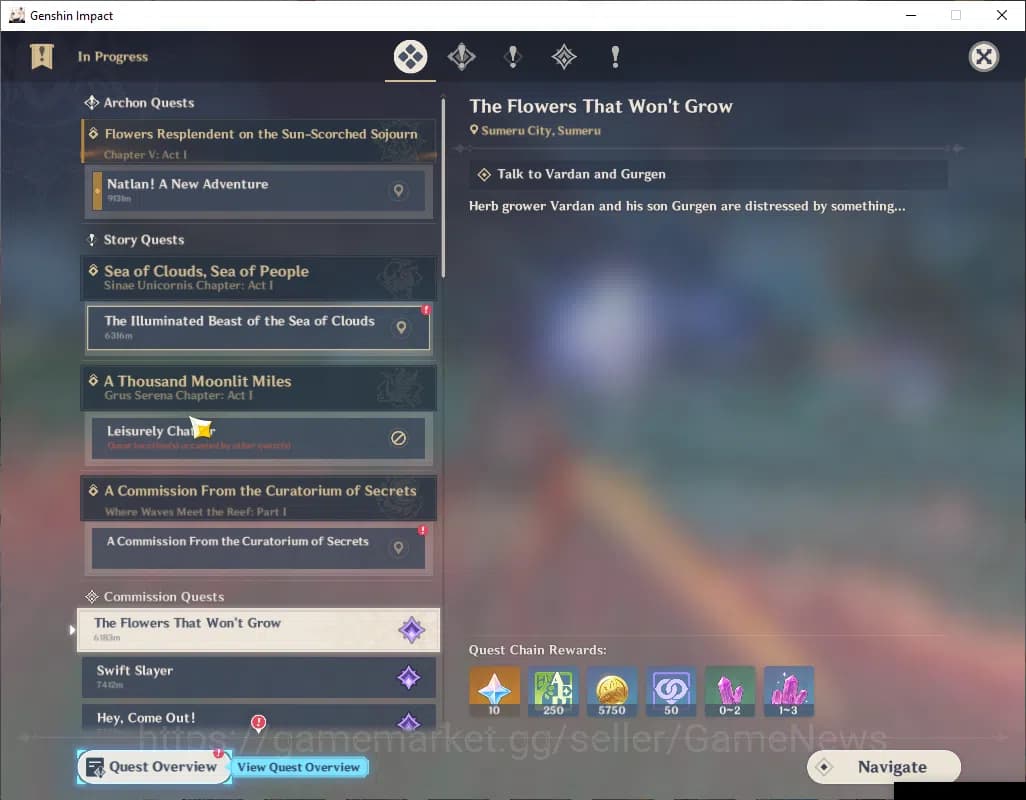 Genshin Impact Accounts ASIA|AR 50|2 Limited +1(*5Weapon)|Nahida,Ganyu|Mc image 11
