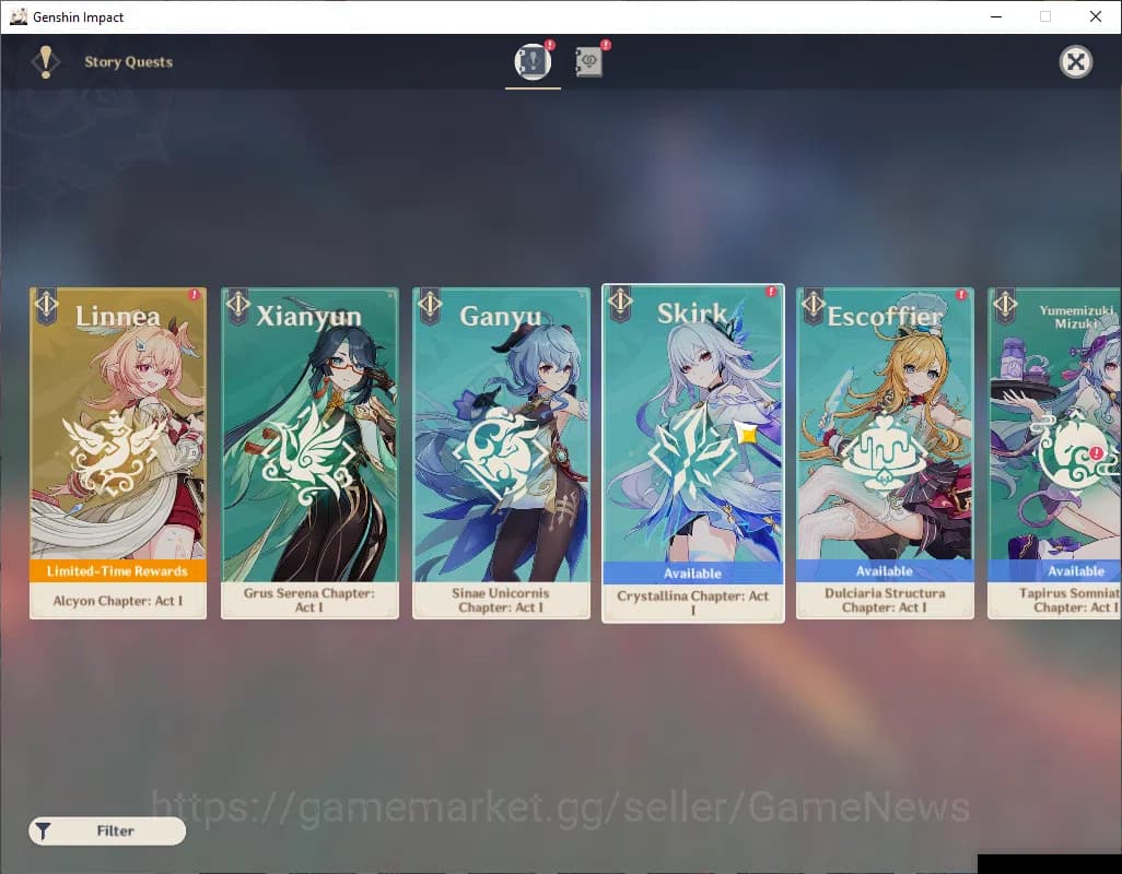 Genshin Impact Accounts ASIA|AR 50|2 Limited +1(*5Weapon)|Nahida,Ganyu|Mc image 12